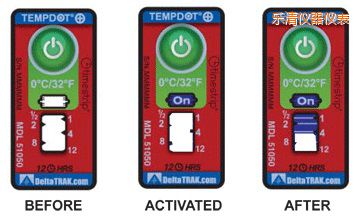 乐清温度指示标签 累计上升时间/温度的标签